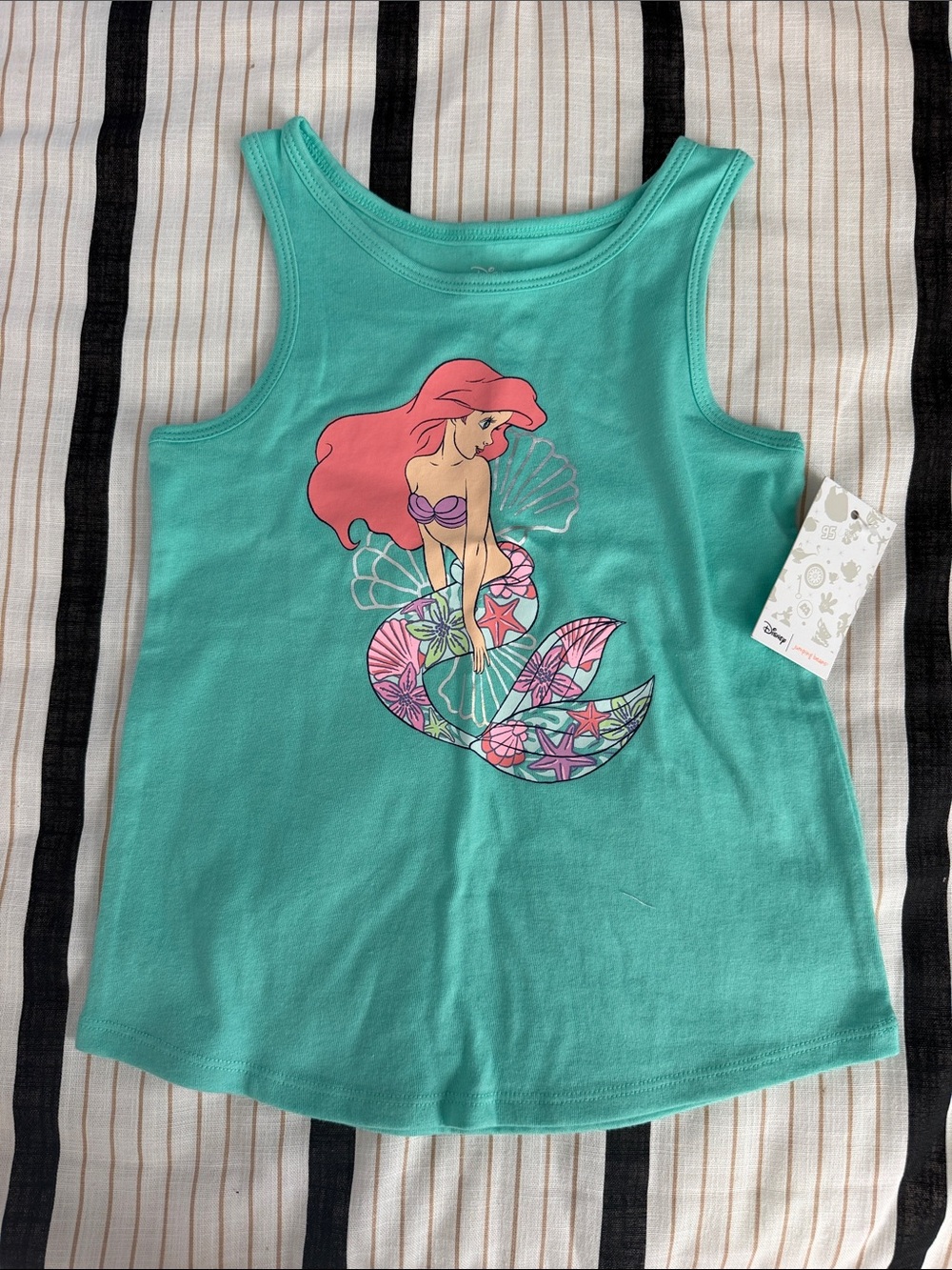 Disney Kids' Ariel Turquoise Tank Top